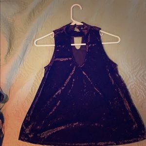 XS velvet violet blouse